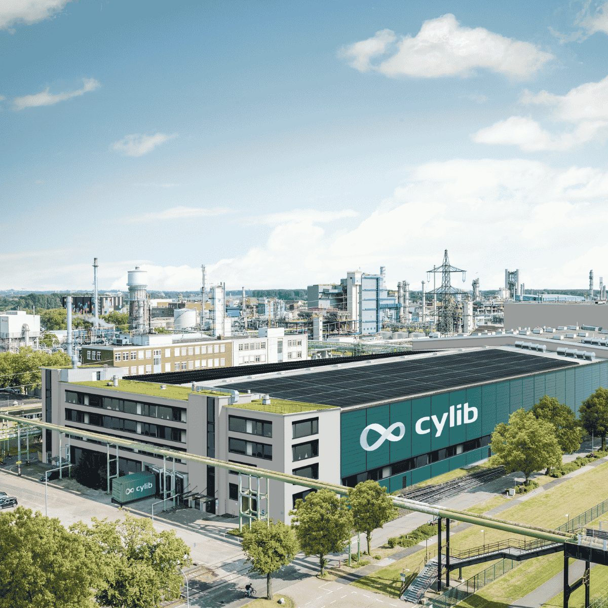 Visuel du futur site hydrométallurgique de cylib à Dormagen en Rhénanie-du-Nord–Westphalie