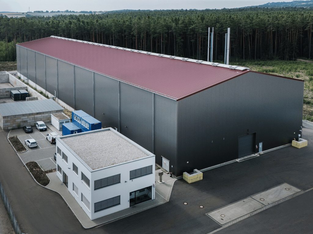 Site industriel de prétraitement de batteries de véhicules électriques de cylib à Wernberg-Köblitz, Bavière