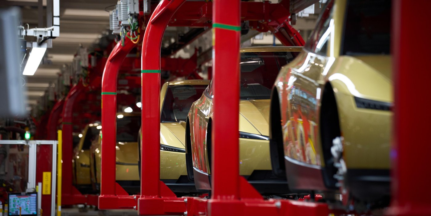 Ligne de production Cybercab à la Gigafactory Texas de Tesla au deuxième trimestre 2026